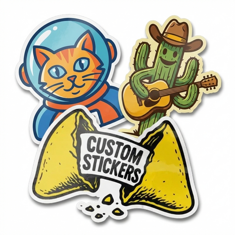 High-Quality Custom Stickers – 1-Day Turnaround